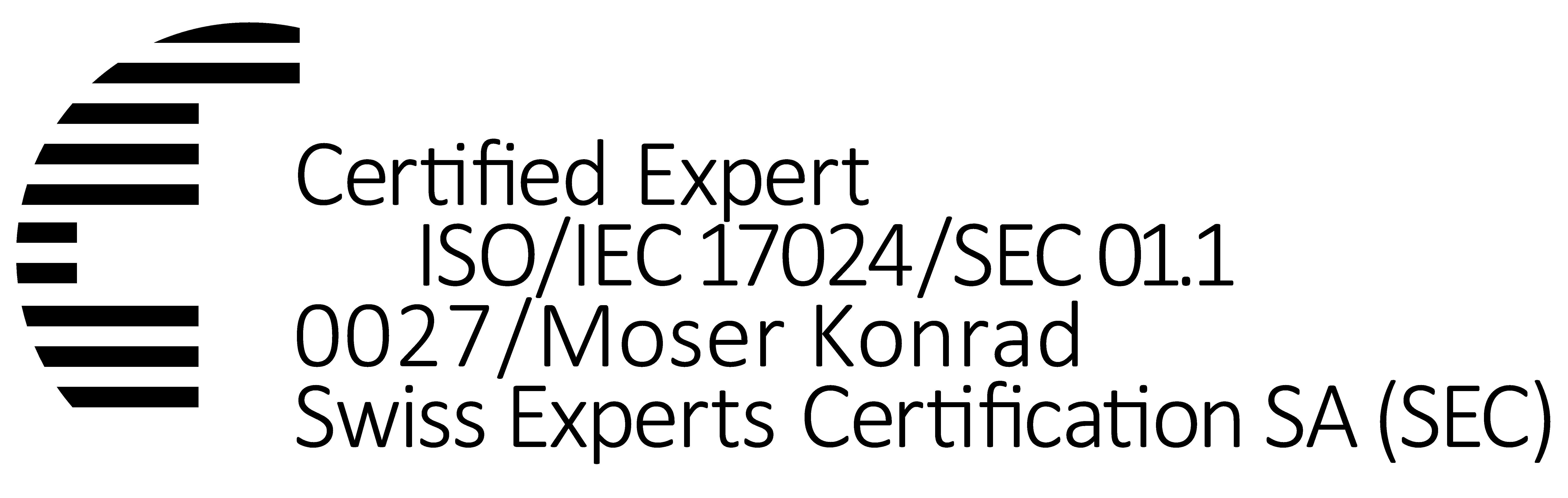 Swiss Experts Certification CA Konrad Moser