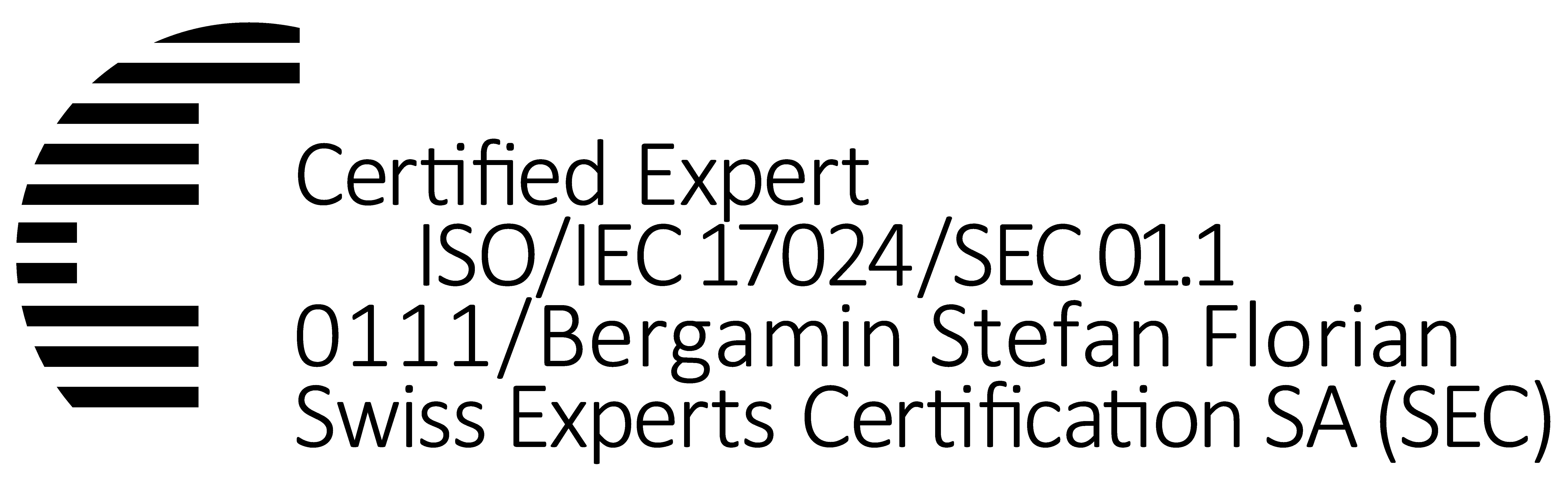 Swiss Experts Certification CA Stefan Bergamin